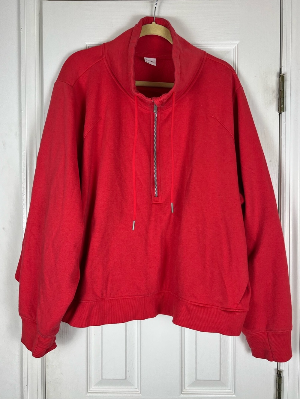 All In Motion Red Mock Neck 1/2 Zip Core Fleece Sweatshirt Sz 4X